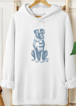 Boxer Dog Winter Sport Hoodie