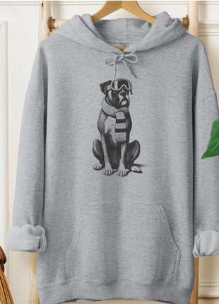 Boxer Dog Winter Sport Hoodie