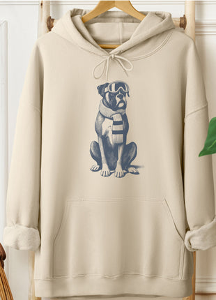 Boxer Dog Winter Sport Hoodie