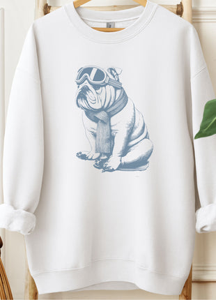 English Bulldog Winter Sport Sweatshirt