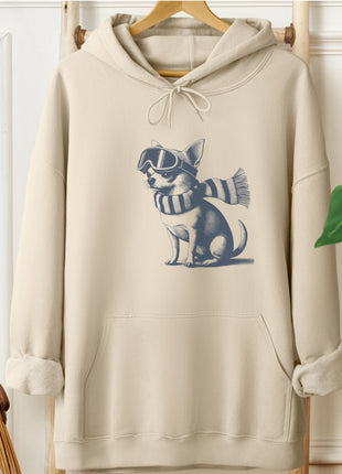 Chihuahua Winter Sport Hoodie