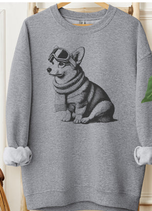 Corgi Winter Sport Sweatshirt