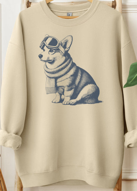 Corgi Winter Sport Sweatshirt