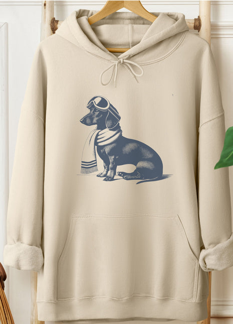 Dachshund Winter Sport Hoodie