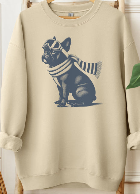 Frenchie Winter Sport Sweatshirt