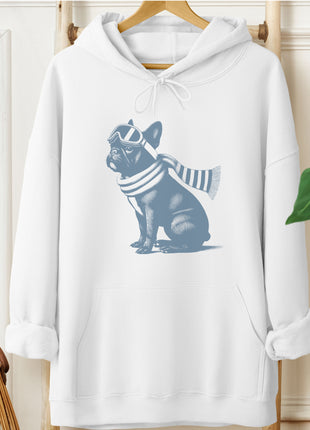 French Bulldog Frenchie Winter Sport Hoodie