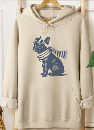 French Bulldog Frenchie Winter Sport Hoodie