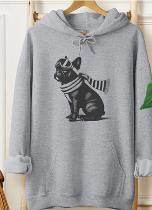 French Bulldog Frenchie Winter Sport Hoodie