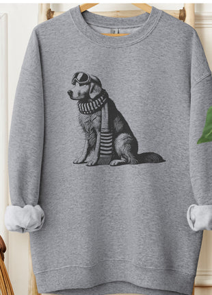 Golden Retriever Winter Sport Sweatshirt