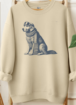 Golden Retriever Winter Sport Sweatshirt