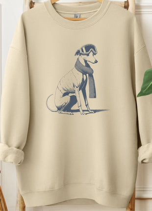 Italian Greyhound Whippet Iggy Winter Sport Sweatshirt