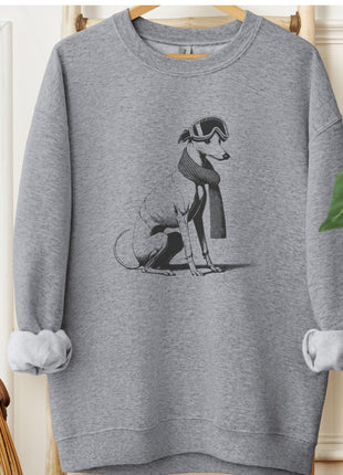 Italian Greyhound Whippet Iggy Winter Sport Sweatshirt