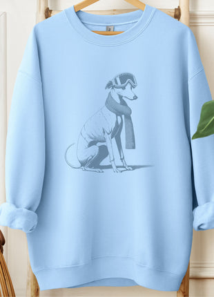 Italian Greyhound Whippet Iggy Winter Sport Sweatshirt
