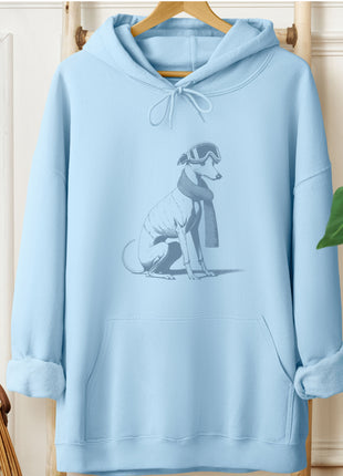 Italian Greyhound Whippet Iggy Winter Sport Hoodie