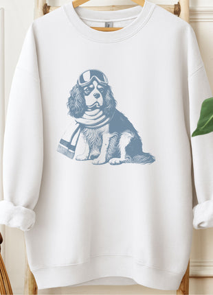 Cavalier King Charles Spaniel Winter Sport Sweatshirt