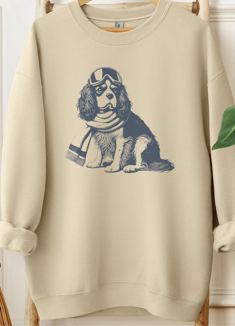 Cavalier King Charles Spaniel Winter Sport Sweatshirt