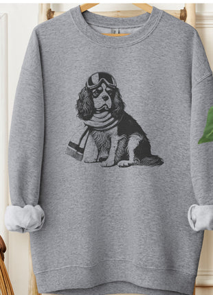 Cavalier King Charles Spaniel Winter Sport Sweatshirt