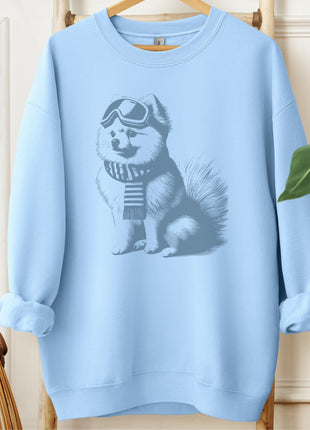 Pomeranian Winter Sport Sweatshirt