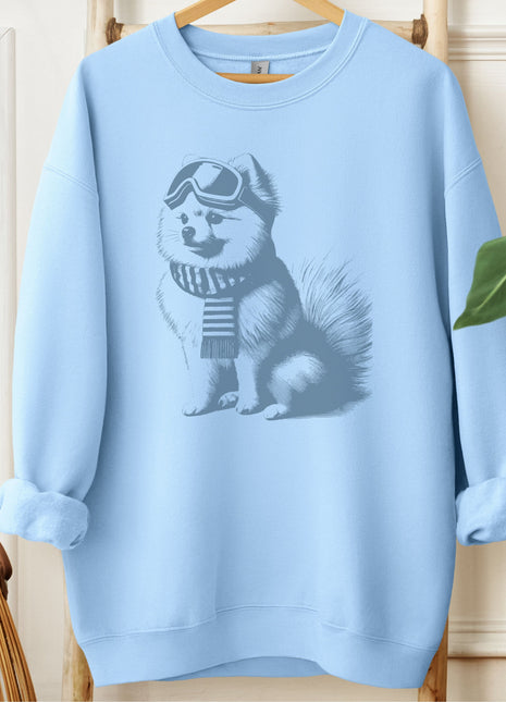 Pomeranian Winter Sport Sweatshirt