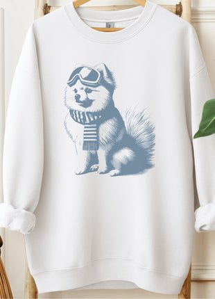 Pomeranian Winter Sport Sweatshirt