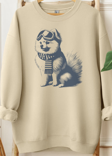 Pomeranian Winter Sport Sweatshirt