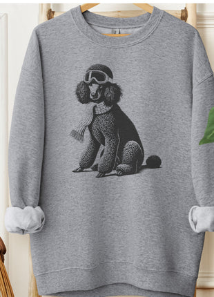 Poodle Winter Sport Sweatshirt
