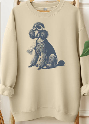 Poodle Winter Sport Sweatshirt