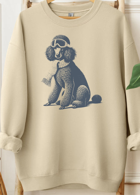 Poodle Winter Sport Sweatshirt