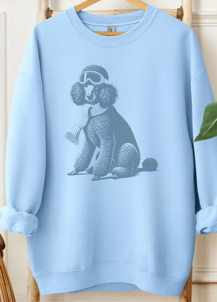 Poodle Winter Sport Sweatshirt