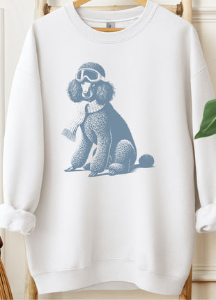 Poodle Winter Sport Sweatshirt