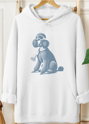 Poodle Winter Sport Hoodie