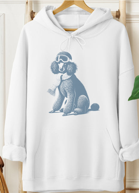 Poodle Winter Sport Hoodie