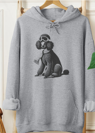 Poodle Winter Sport Hoodie