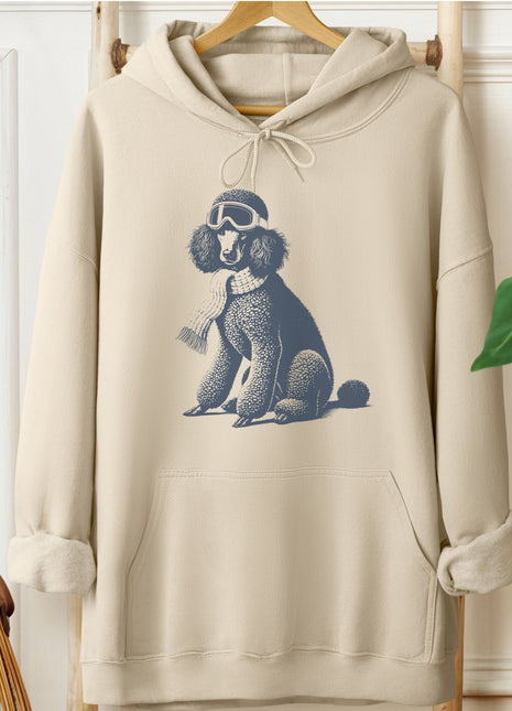 Poodle Winter Sport Hoodie