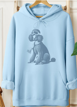 Poodle Winter Sport Hoodie