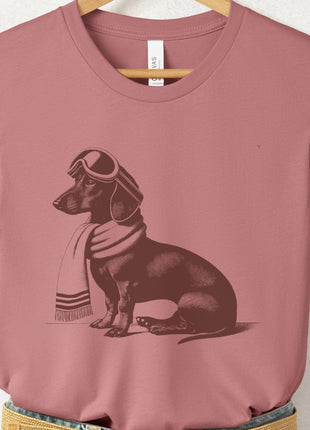 Weenie Dachshund Winter Sport T-Shirt