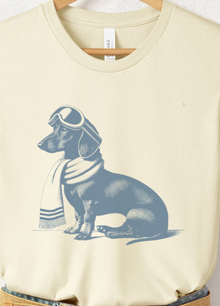Weenie Dachshund Winter Sport T-Shirt
