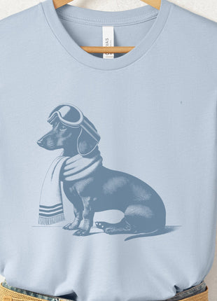 Weenie Dachshund Winter Sport T-Shirt