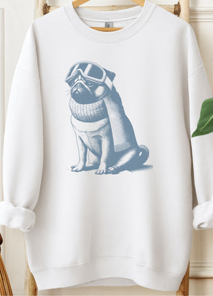 Pug Winter Sport Sweatshirt