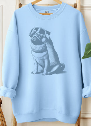 Pug Winter Sport Sweatshirt