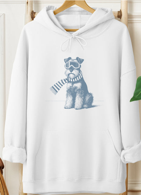 Schnauzer Winter Sport Hoodie
