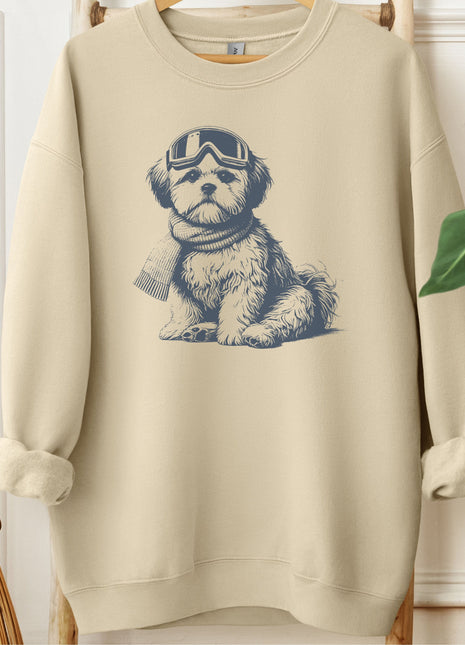 Shih Tzu Winter Sport Sweatshirt