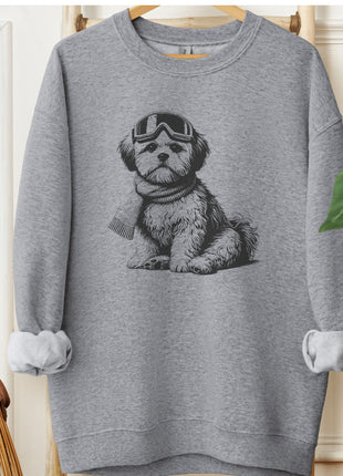 Shih Tzu Winter Sport Sweatshirt