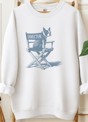 Boston Terrier Director Chair Sweatshirt