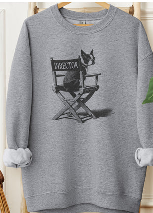 Boston Terrier Director Chair Sweatshirt