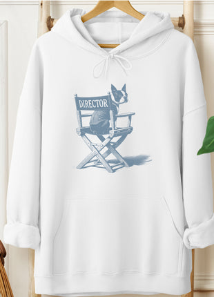 Boston Terrier Director's Chair Hoodie