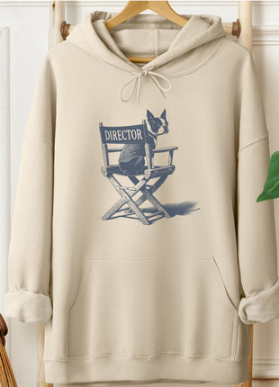 Boston Terrier Director's Chair Hoodie