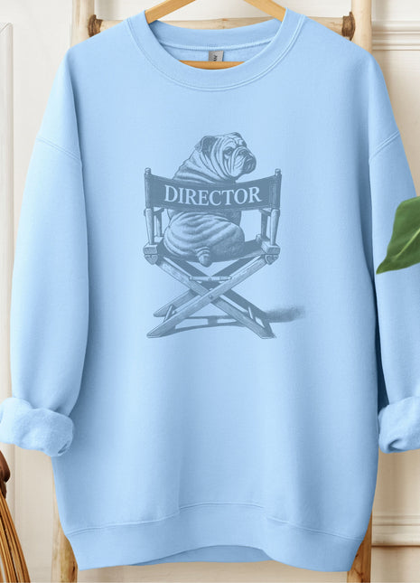 English Bulldog Director Chair Sweatshirt