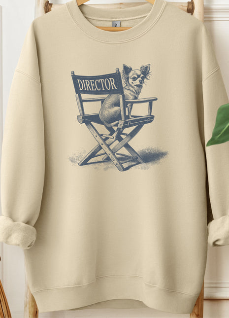 Chihuahua Director Chair Sweatshirt