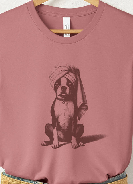 Boston Terrier Spa Bath T-Shirt